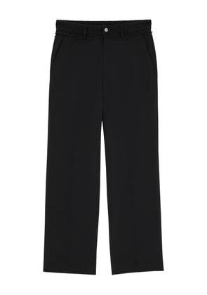 MM6 Maison Margiela frayed-waistband trousers - Black