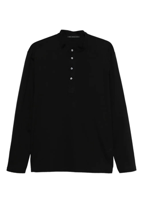 Low Brand button-placket Henley top - Black