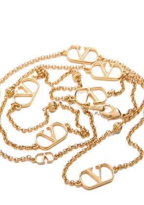 Valentino Garavani VLogo polish-finish necklace - Gold