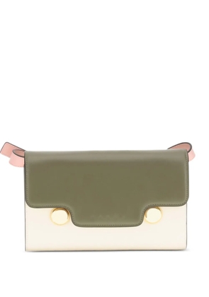 Marni Trunkaroo calf leather two-tone shoulder bag - Pink