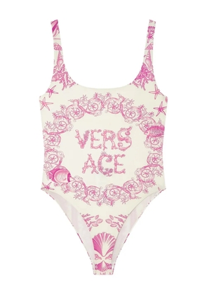 Versace Underwater Barocco swimsuit - Neutrals