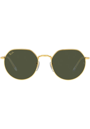 Ray-Ban Jack geometric frame sunglasses - Gold
