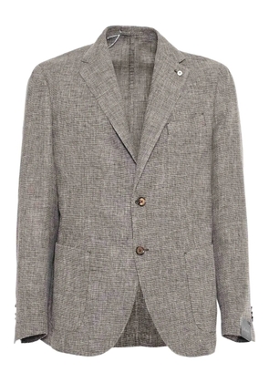 LUIGI BIANCHI MANTOVA three-button blazer - Grey
