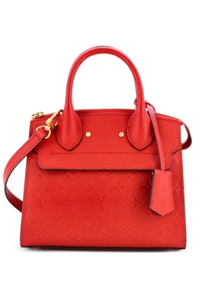 Louis Vuitton Pre-Owned Pont Neuf Handbag Monogram Empreinte Leather Mini satchel - Red