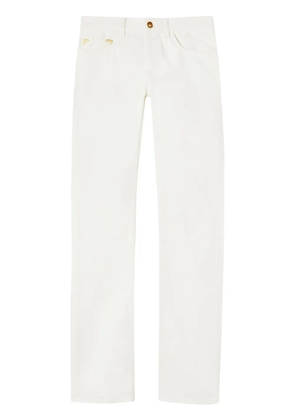 Palm Angels monogram straight-leg jeans - White