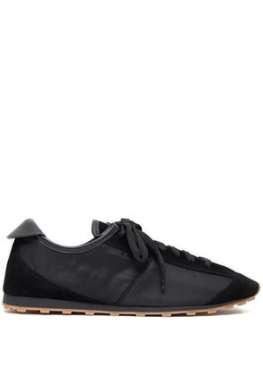 Jacquemus suede-panel nylon trainers - Black