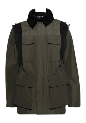 sacai ruffled jacket - Green