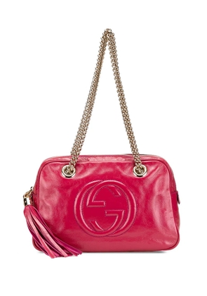 Gucci Pre-Owned 2000-2015 Patent Soho Chain Zip shoulder bag - Pink