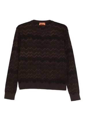 Missoni crew-neck sweater - Brown