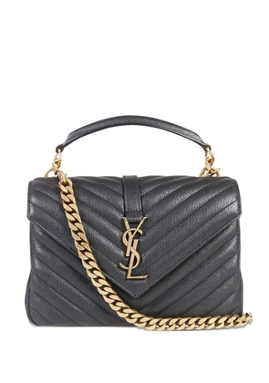 Saint Laurent medium College logo-appliqué tote bag - Black