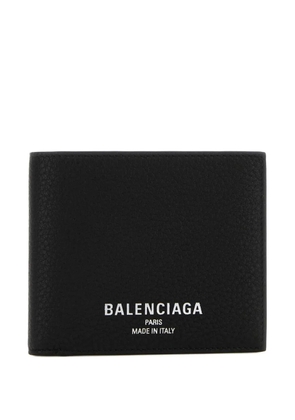 Balenciaga logo-print bifold wallet - Black