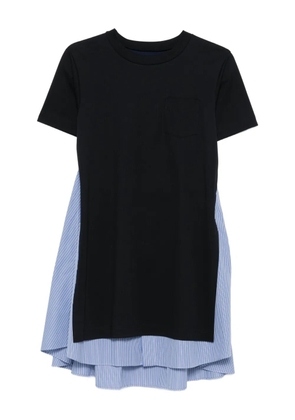 sacai layered dress - Blue