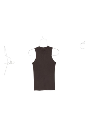 Rick Owens fine-ribbed tank top - Grey
