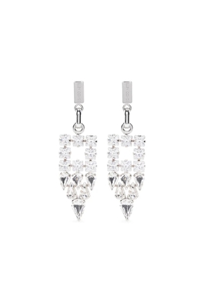 Ellen Conde crystal-embellished earrings - Silver
