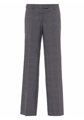 Miu Miu Prince Of Wales check straight leg trousers - Grey