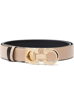 Ferragamo Gancini-buckle reversible belt - Neutrals