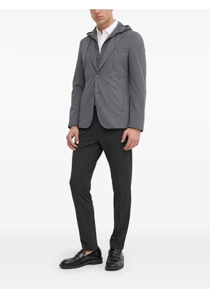 BOSS hooded buttoned blazer - Grey