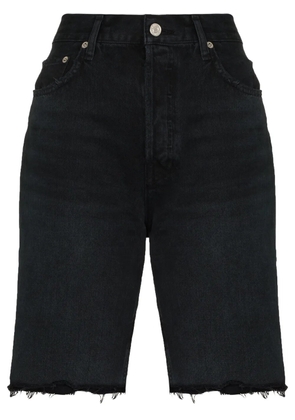AGOLDE knee-length denim shorts - Black