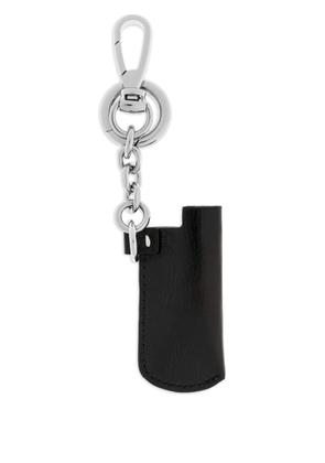 Maison Margiela logo-detail leather chain - Black