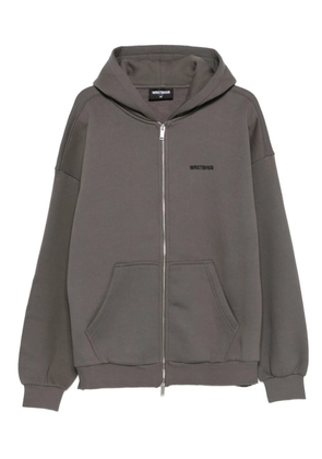 WRSTBHVR zip-up hoodie - Grey