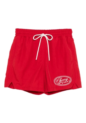 Cherry LA five-star swim shorts - Red