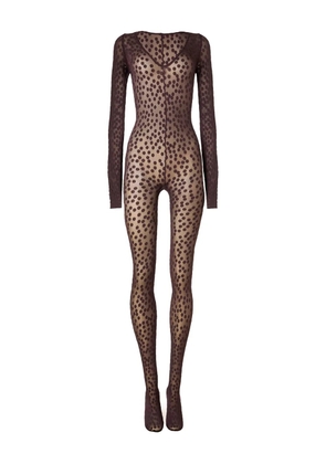 Wolford dots-pattern catsuit - Red