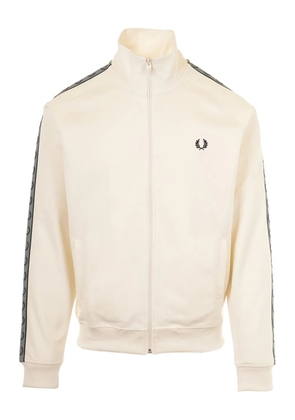 Fred Perry logo-deatil zip-up sweater - Neutrals