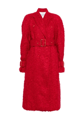 Rowen Rose tweed trench coat - Red