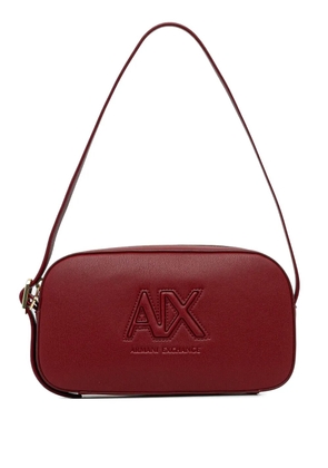 Armani Exchange logo-detail shoulder bag - Red