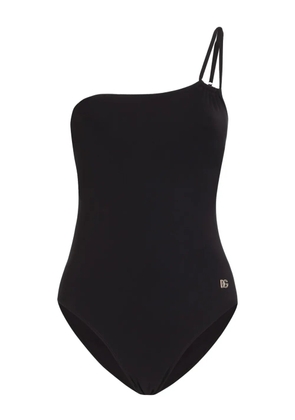 Dolce & Gabbana one-shoulder swimsuit - Black