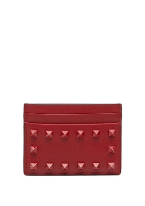 Valentino Garavani Pre-Owned 2018-2025 Leather Rockstud card holder - Red