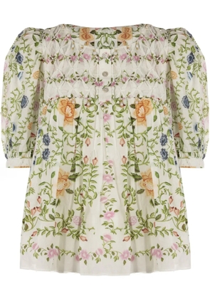 FARM Rio floral print blouse - Neutrals