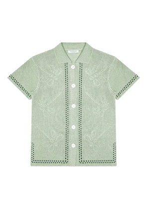 Calle Del Mar Garden Party short-sleeve knitted shirt - Green