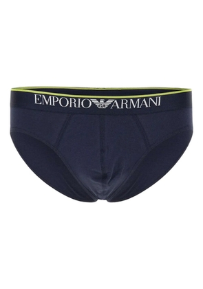 Emporio Armani printed briefs (pack of two) - Blue