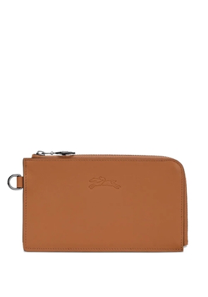 Longchamp Le Pliage Xtra embossed zip pouch - Brown