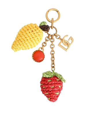 Dolce & Gabbana strawberry keyring - Gold