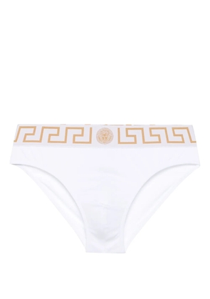 Versace Greca Border swim briefs - White