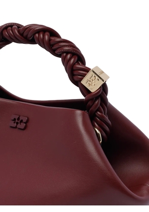 GANNI Bou braided-handle clutch bag - Red