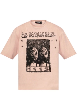DSQUARED2 graphic-print T-shirt - Pink