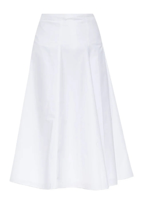 Jacquemus panelled flared midi skirt - White