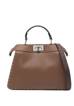 FENDI small Peekaboo ISeeU tote bag - Brown