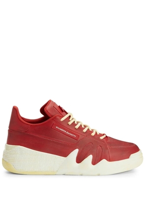 Giuseppe Zanotti logo-plaque low-top sneakers - Red