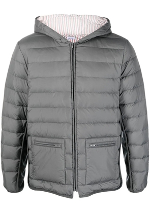 Thom Browne zip-front padded jacket - Grey