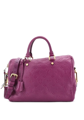 Louis Vuitton Pre-Owned Speedy Bandouliere Bag Monogram Empreinte Leather 30 satchel - Purple