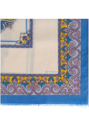 ETRO printed scarf - White