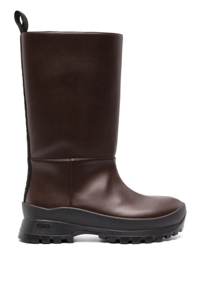 Stella McCartney Trace logo-detail ankle boots - Brown