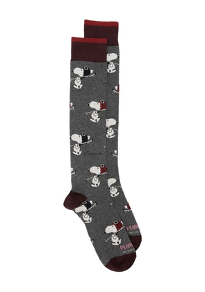In The Box x Peanuts Snoopy Ski all-over socks - Grey