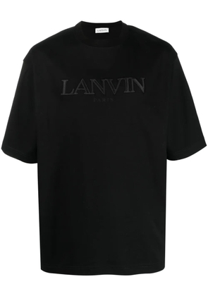 Lanvin logo-appliqué cotton T-shirt - Black