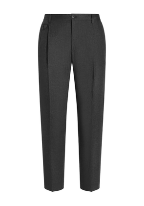 Dolce & Gabbana linen tapered trousers - Grey