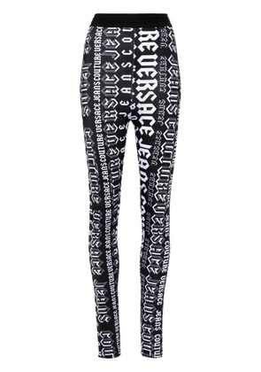 Versace Jeans Couture logo-print leggings - Black